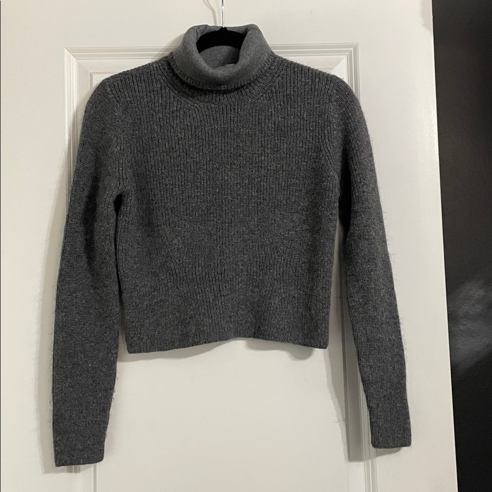 Peruvian Connection Cropped Turtle Neck Sweater S… - image 1